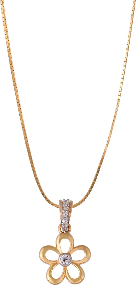 Diamond Flower Pendant