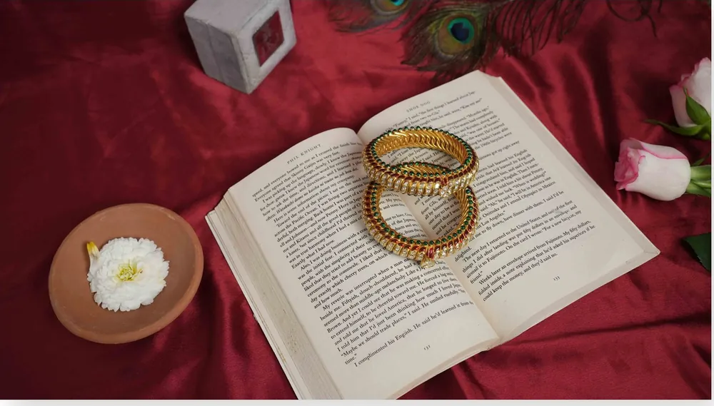 Gold Bangle Pair