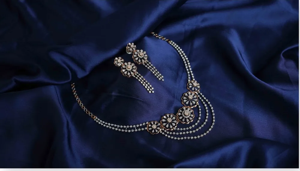 Layered Diamond Necklace Set
