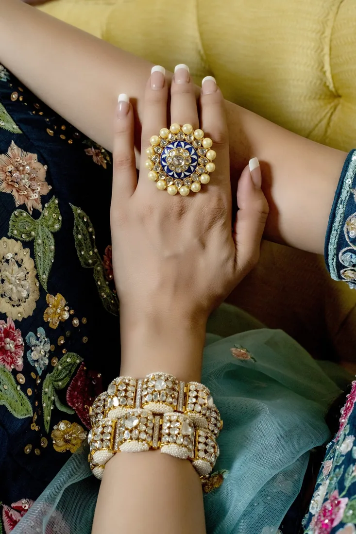 Parampara Floral Cocktail Ring