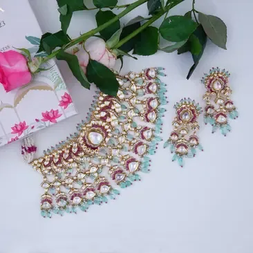 Polki Bridal Necklace Set