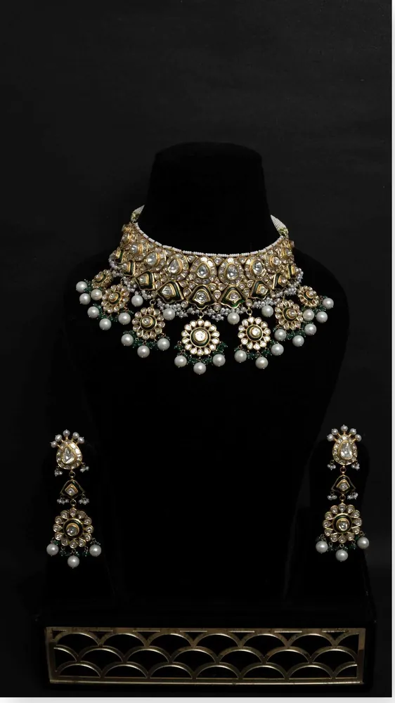 Polki Choker & Earring Set
