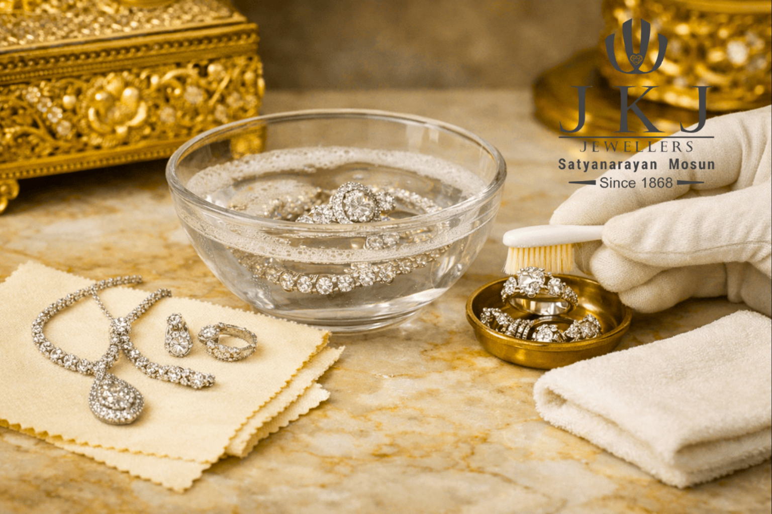How to Clean Diamond Jewellery at Home: Do’s, Don’ts & Expert Care Tips
